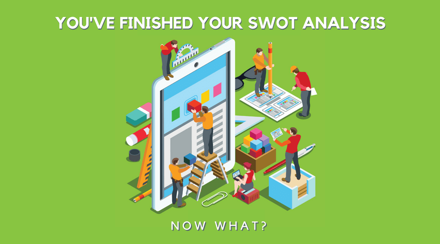 finished swot analysis illustration